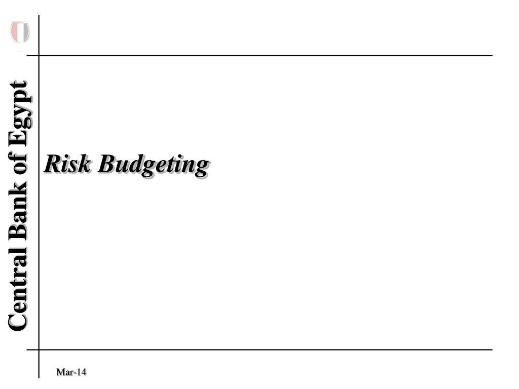 risk budgeting