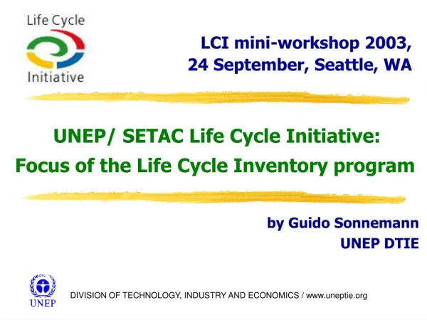 LCI mini-workshop 2003,   24 September, Seattle, WA