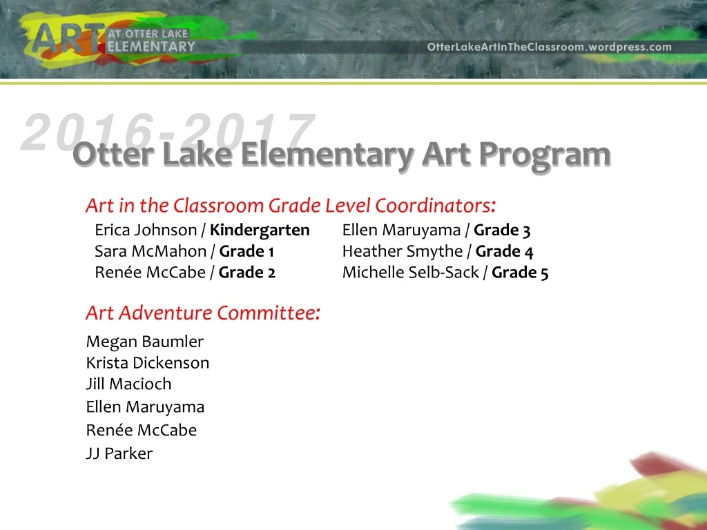 otter lake elementary art program
