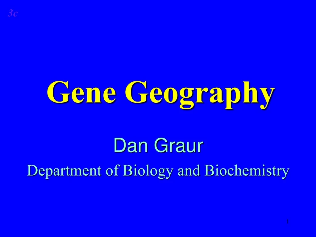 gene geography