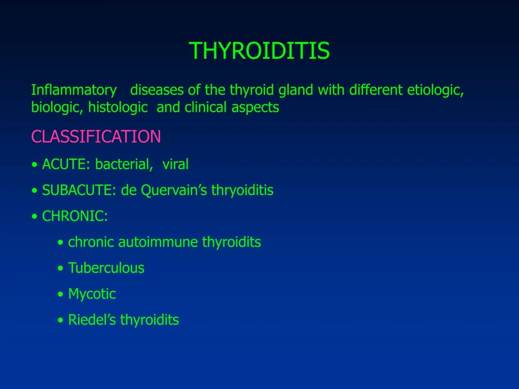 thyroiditis
