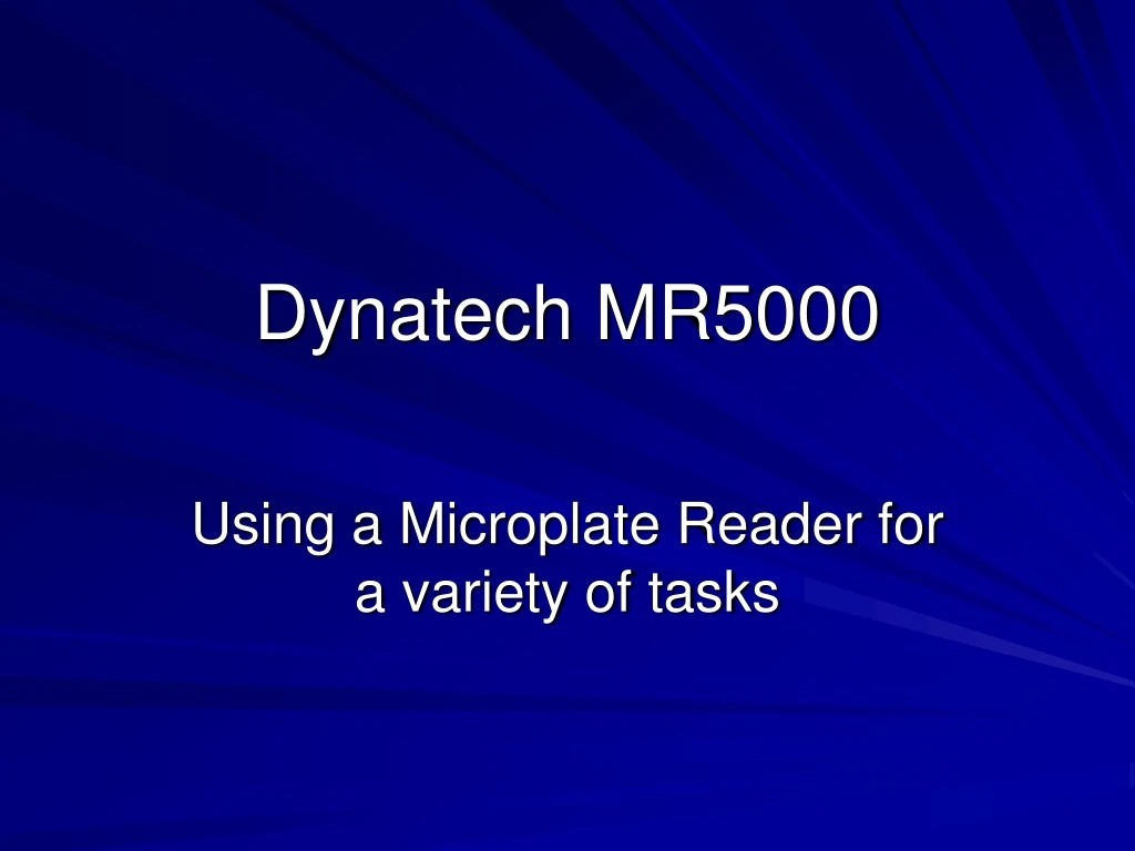 dynatech mr5000