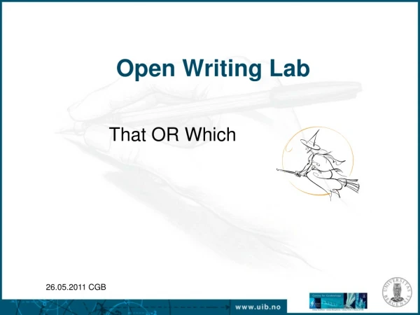 Open Writing Lab