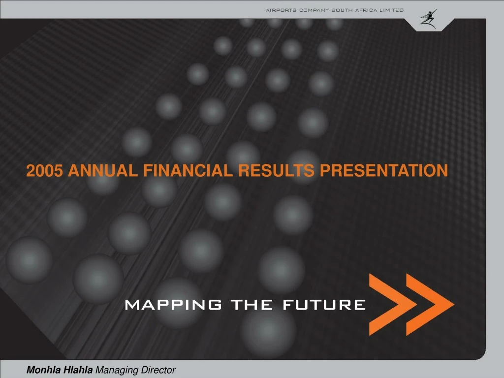2005 annual financial results presentation