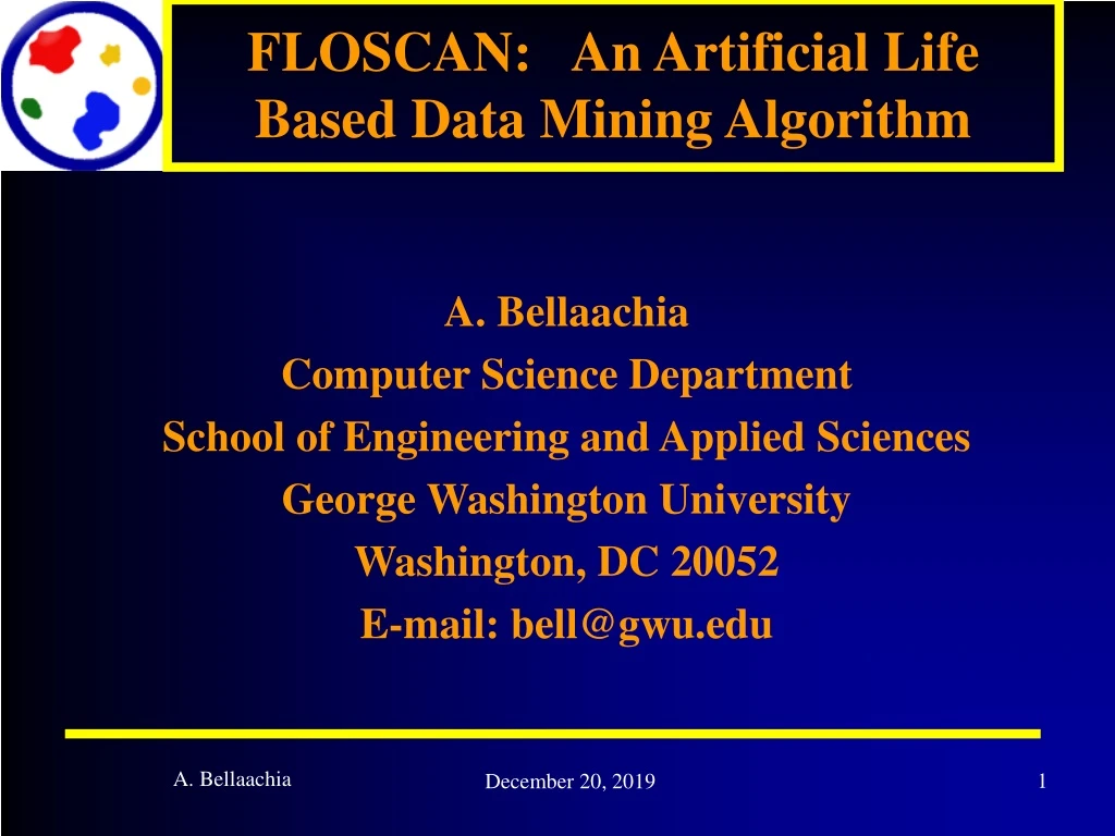 floscan an artificial life based data mining algorithm