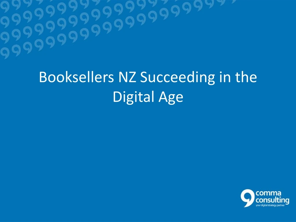booksellers nz succeeding in the digital age