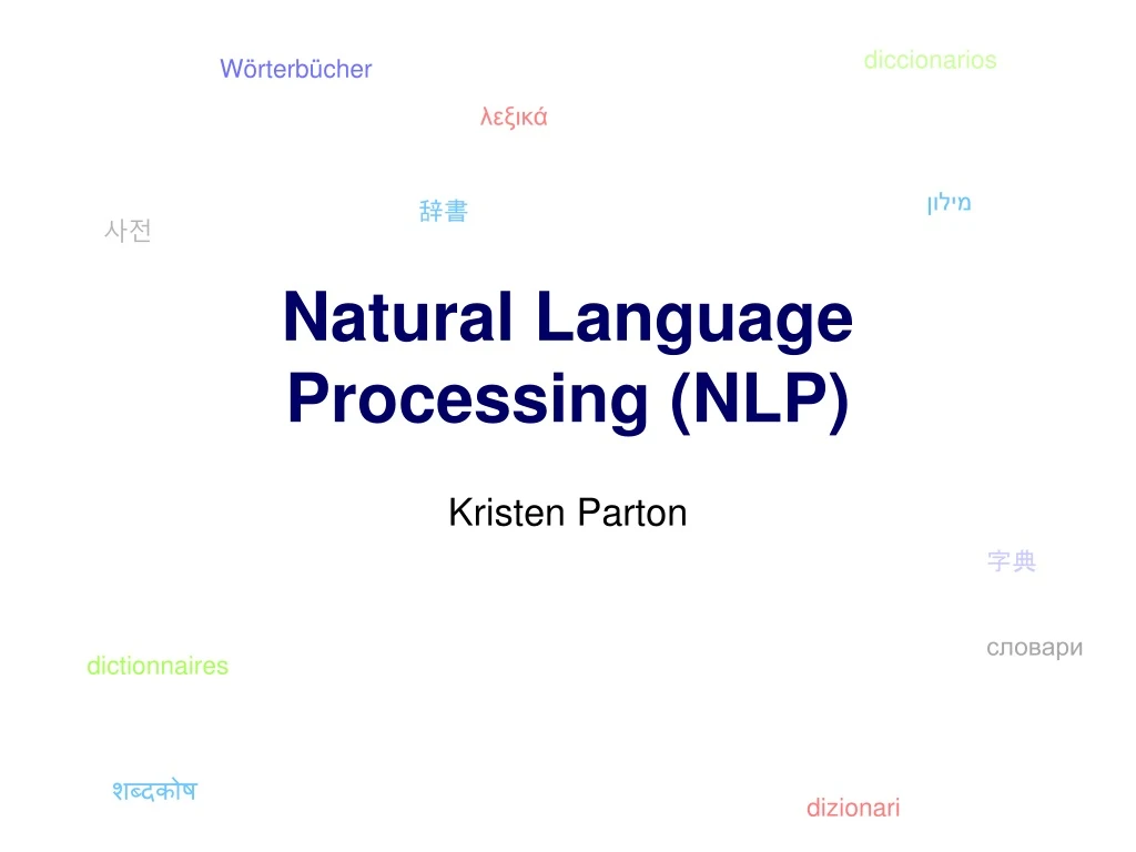 natural language processing nlp