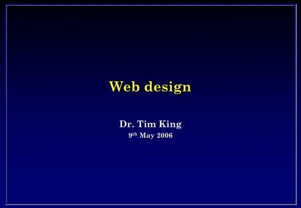 Web design