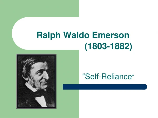 Ralph Waldo Emerson