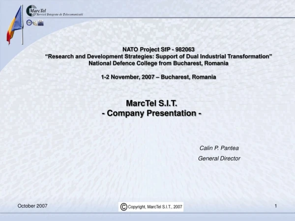 MarcTel S.I.T. - Company Presentation -