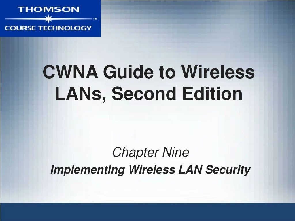 cwna guide to wireless lans second edition