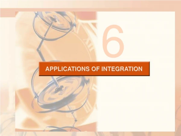 APPLICATIONS OF INTEGRATION