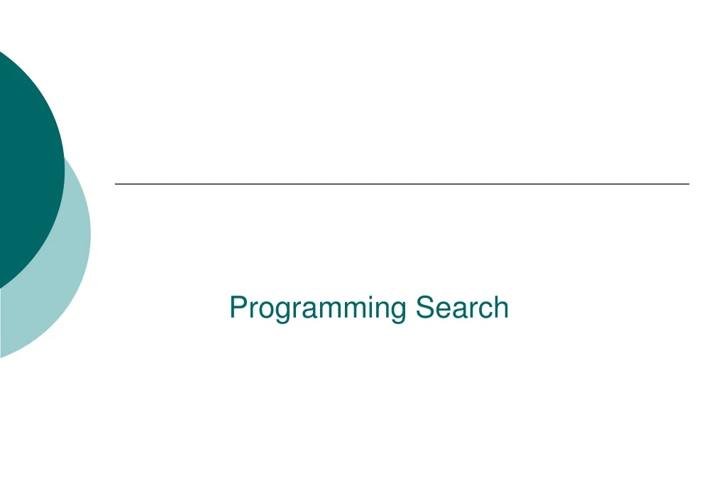 programming search