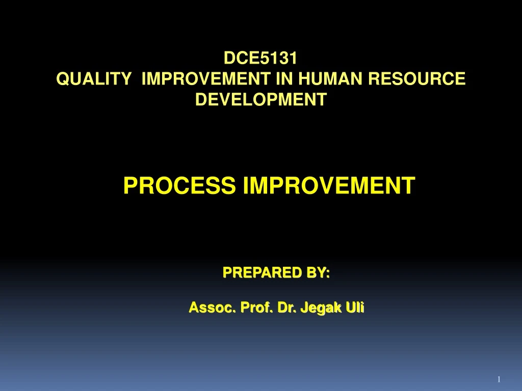 dce5131 quality improvement in human resource