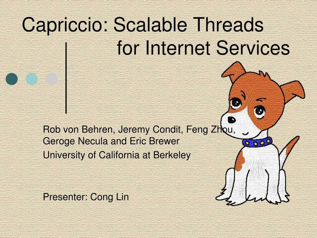 capriccio scalable threads for internet services