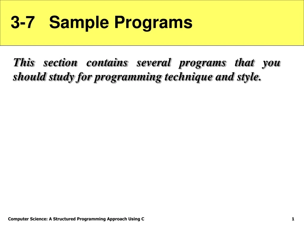 3 7 sample programs