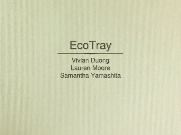 EcoTray