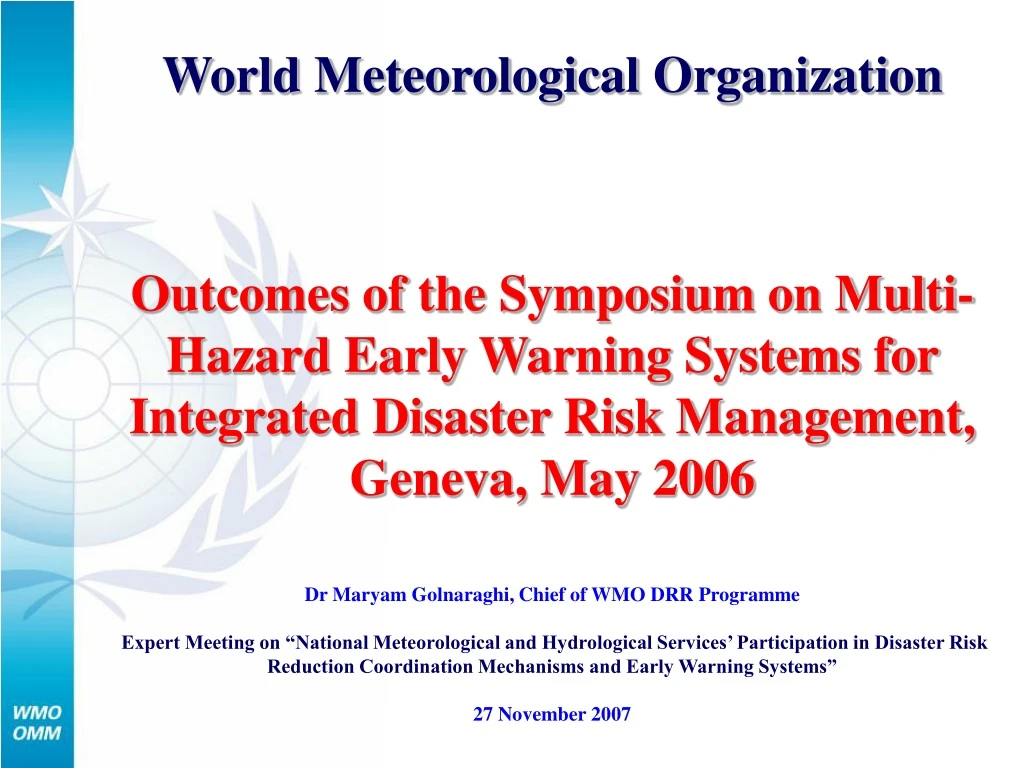 world meteorological organization outcomes