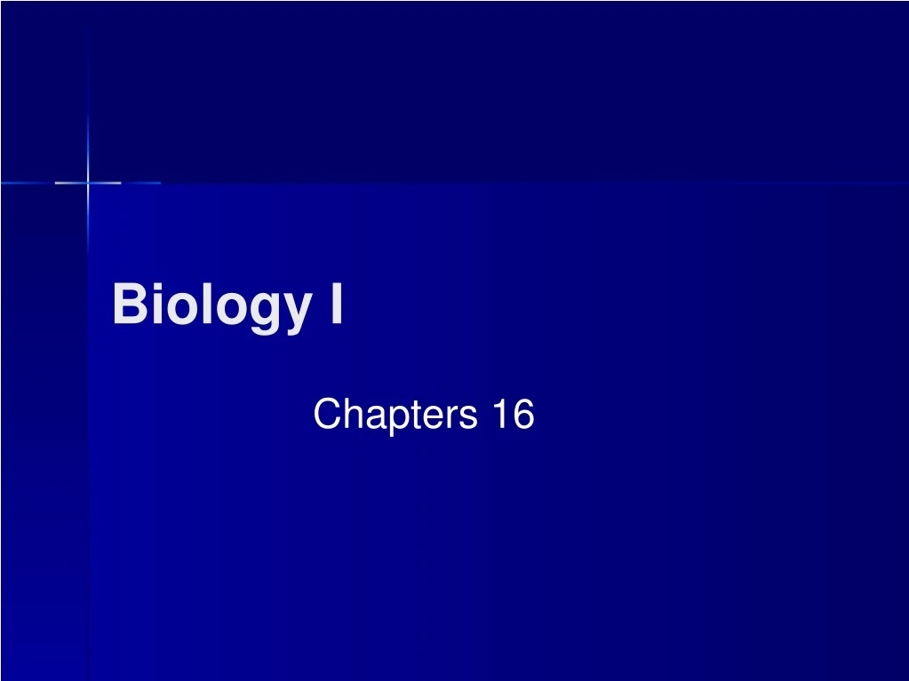 biology i