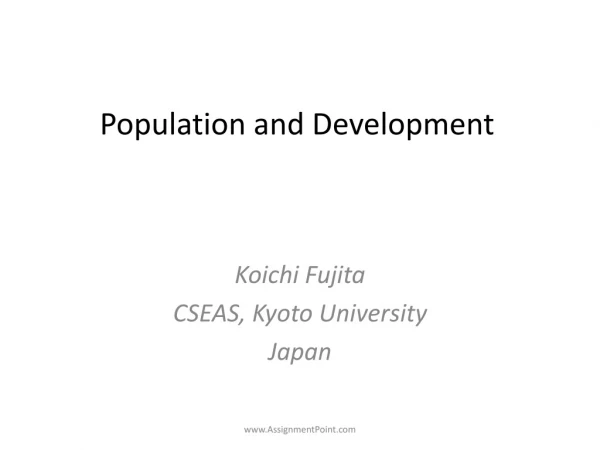 Population and Development