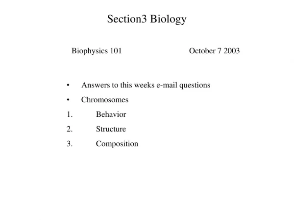 Section3 Biology