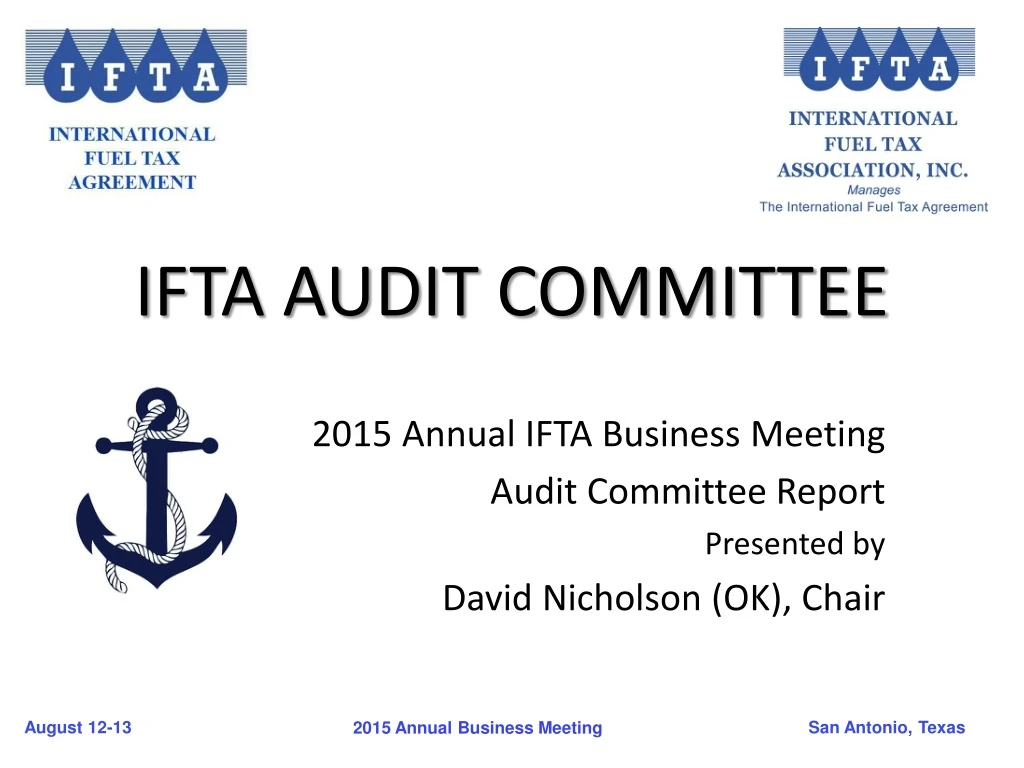 ifta audit committee