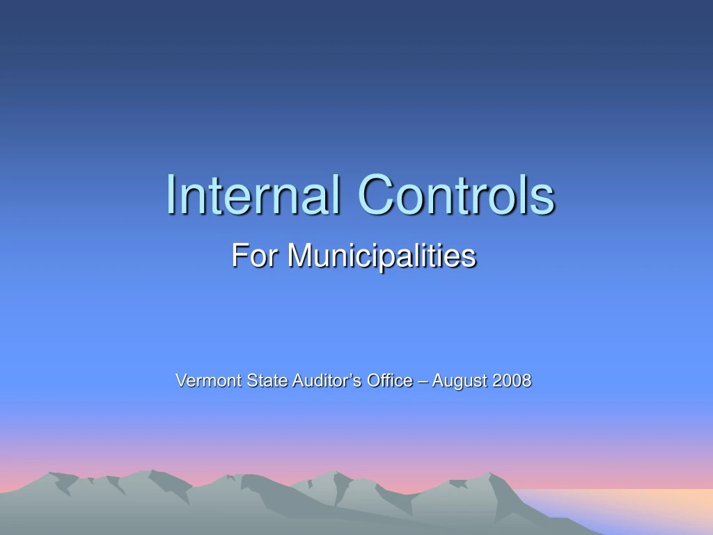 internal controls