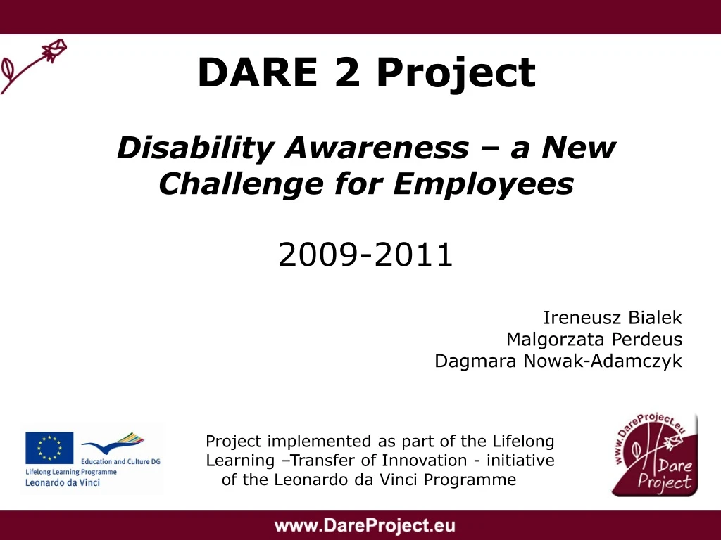 dare 2 project disability awareness