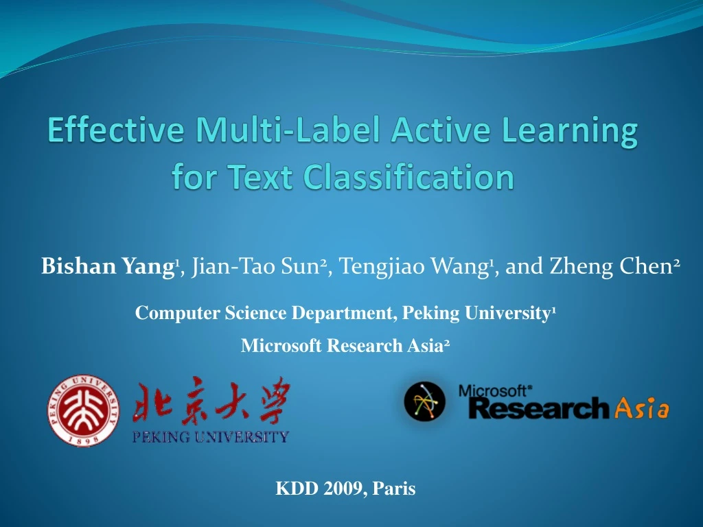 effective multi label active learning for text classification