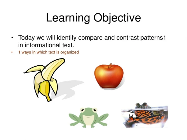 Learning Objective