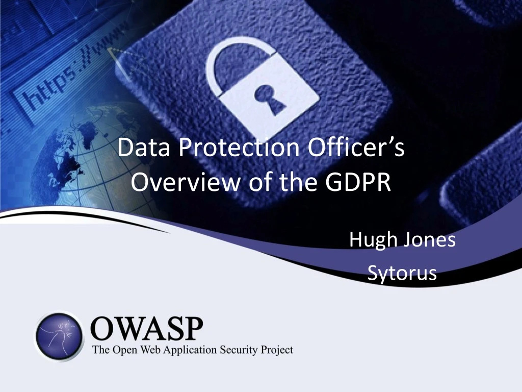 data protection officer s overview of the gdpr