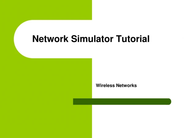 Network Simulator Tutorial