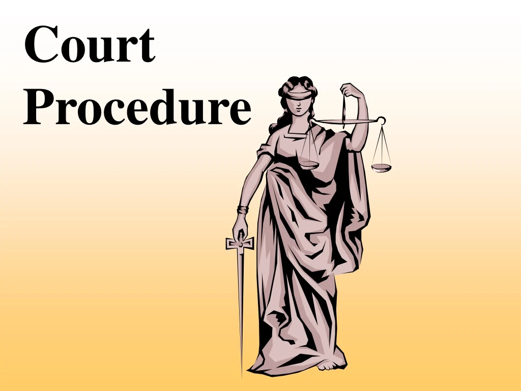 court procedure