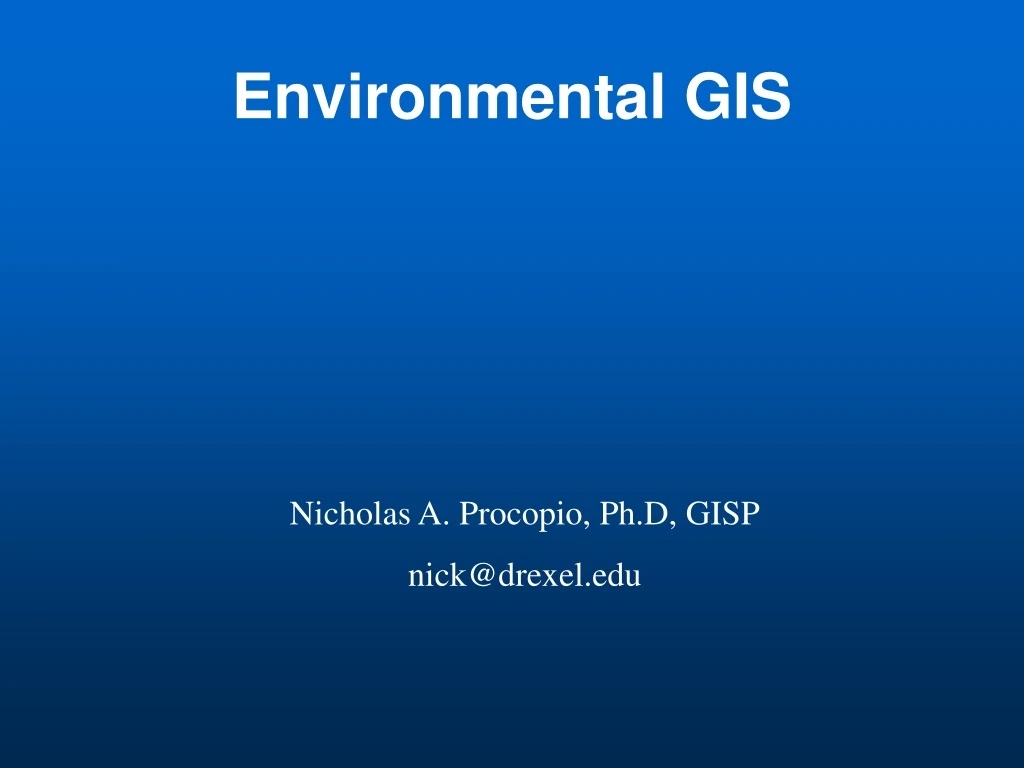 environmental gis