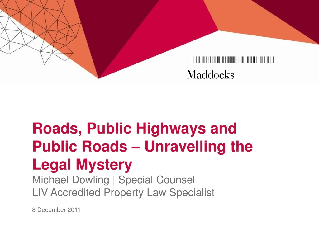 roads public highways and public roads