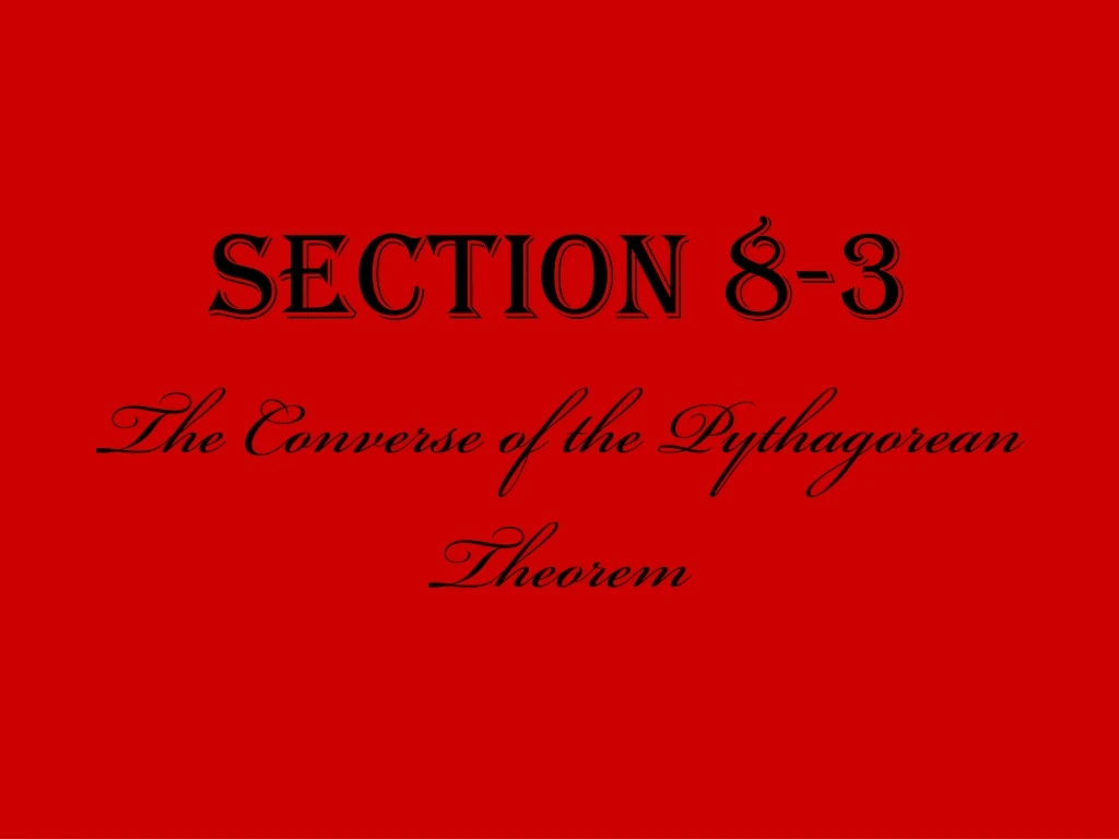 section 8 3