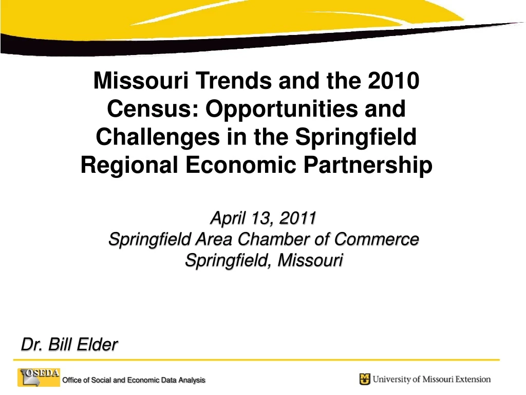missouri trends and the 2010 census opportunities
