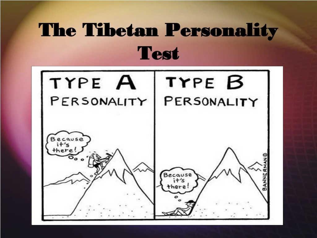 the tibetan personality test