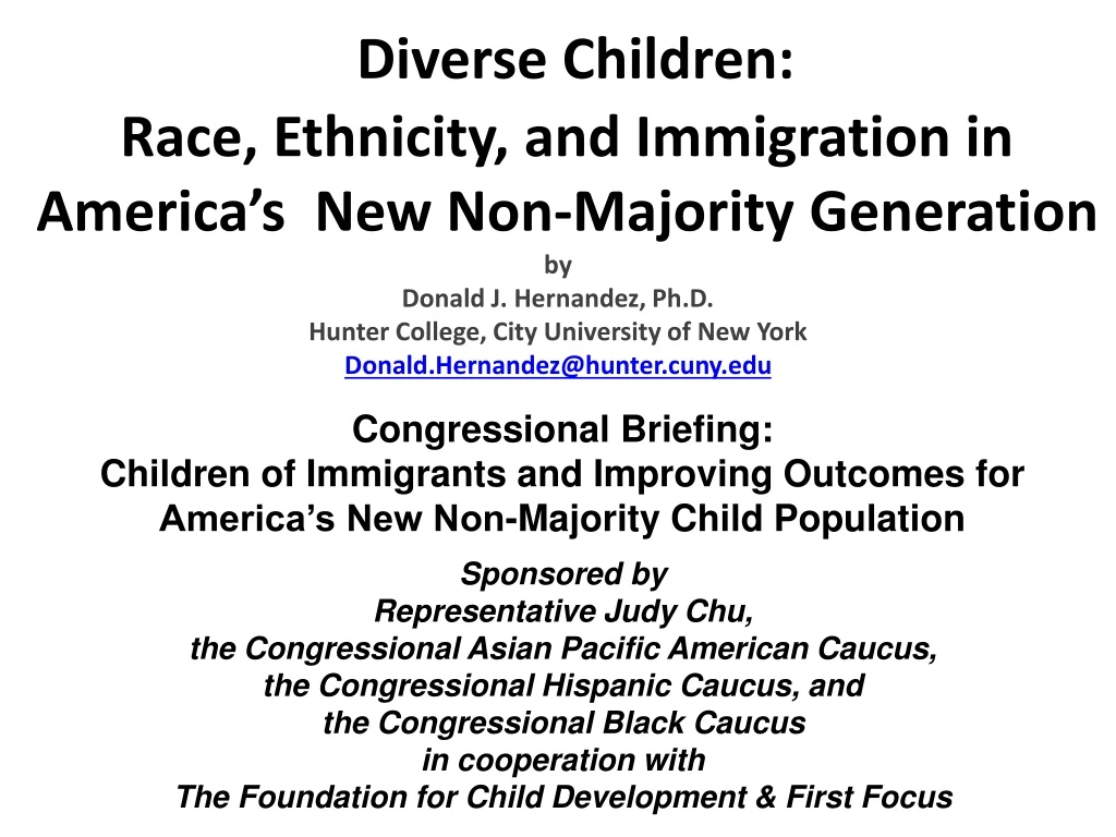 diverse children race ethnicity and immigration