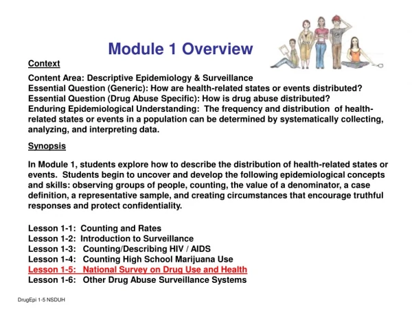 Module 1 Overview Context Content Area: Descriptive Epidemiology &amp; Surveillance