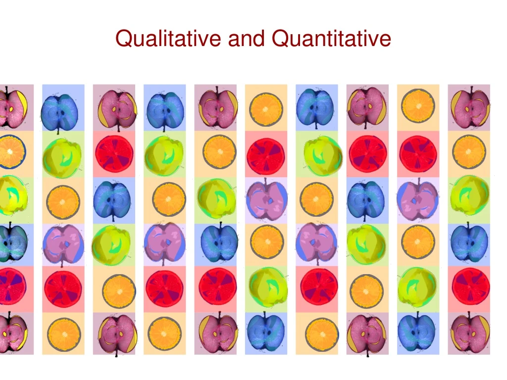 qualitative and quantitative