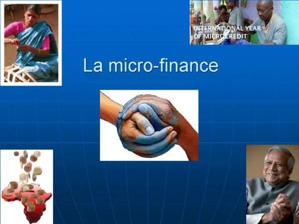 La micro-finance