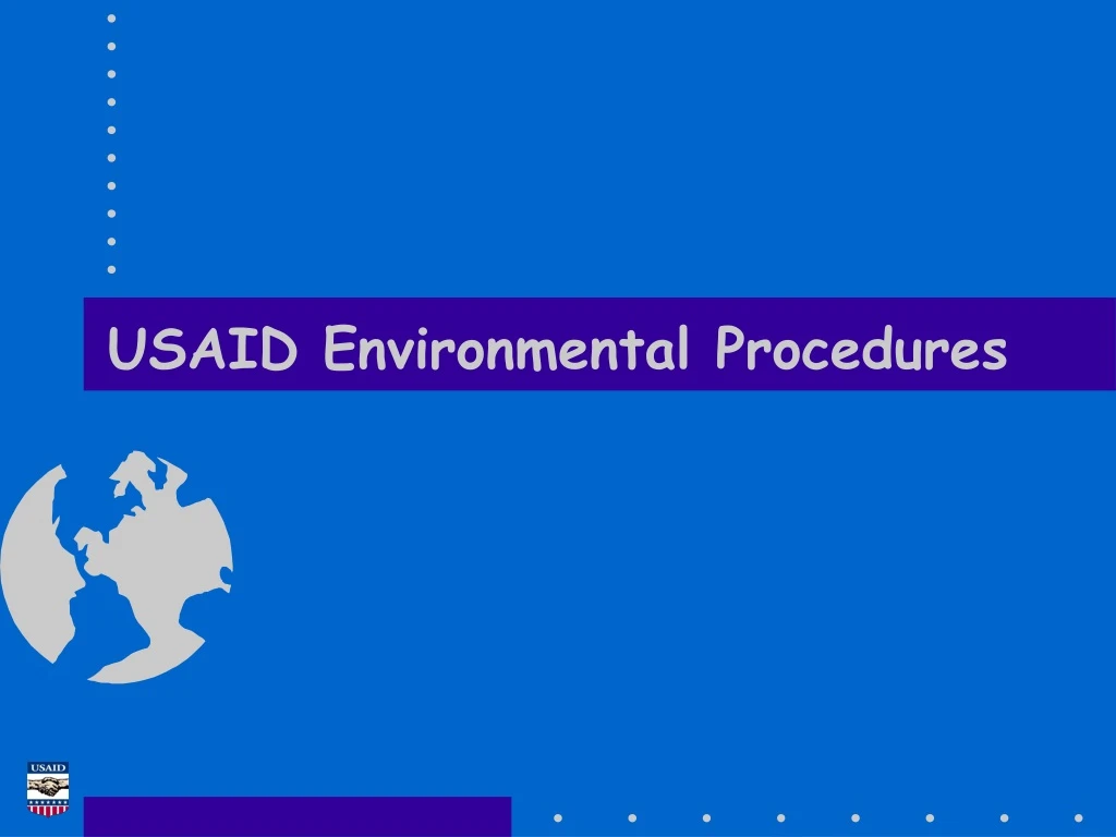 usaid environmental procedures