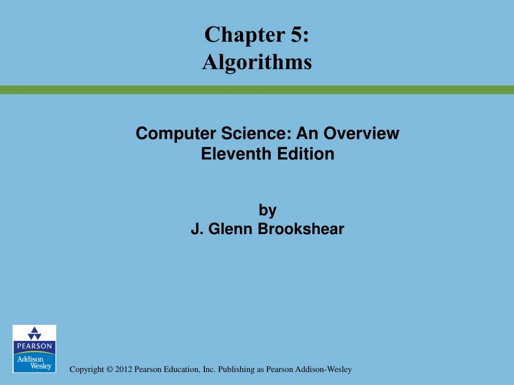 chapter 5 algorithms