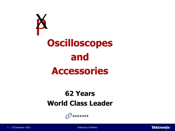 Oscilloscopes and Accessories 62 Years World Class Leader
