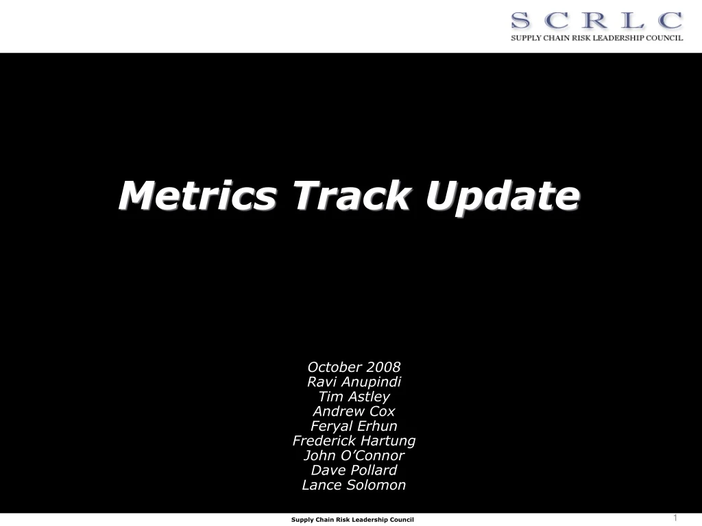 metrics track update