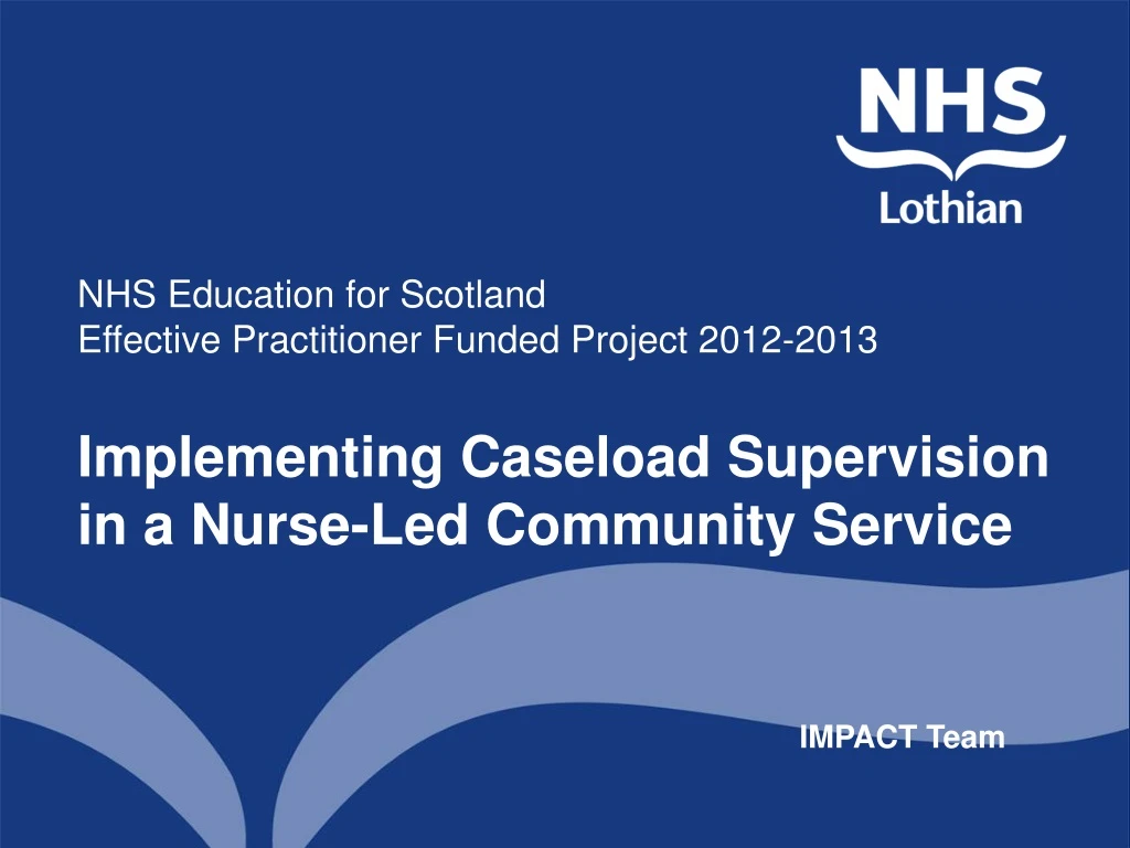 nhs education for scotland effective practitioner