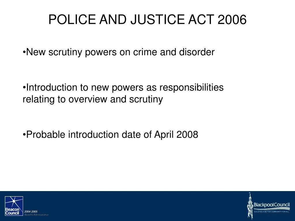 police and justice act 2006