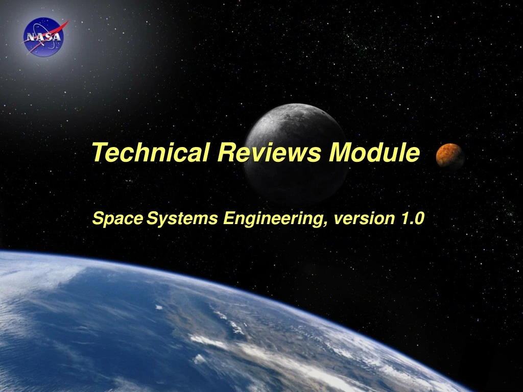 technical reviews module space systems