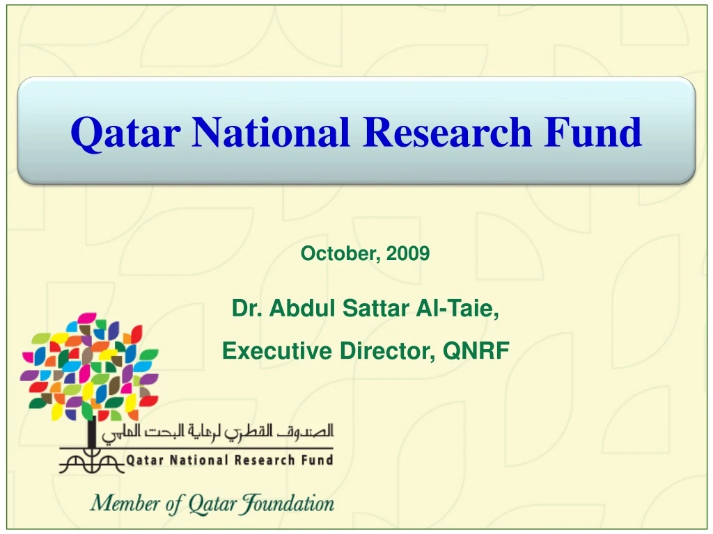 qatar national research fund